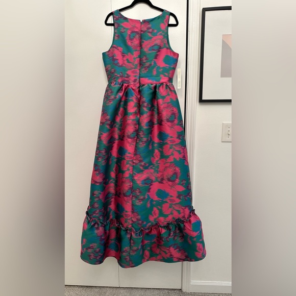 Jacquard High Low Midi Dress - Picture 8 of 9